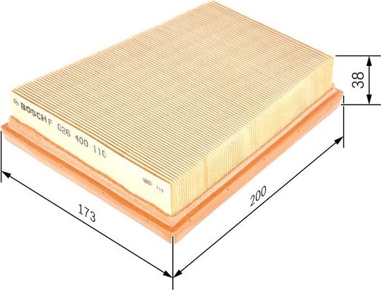 Воздушный фильтр Bosch. Артикул F 026 400 110