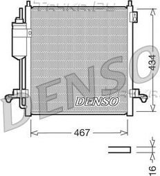 Радиатор кондиционера (конденсатор) Denso для Mitsubishi L200 IV 2005-2015. Артикул DCN45001