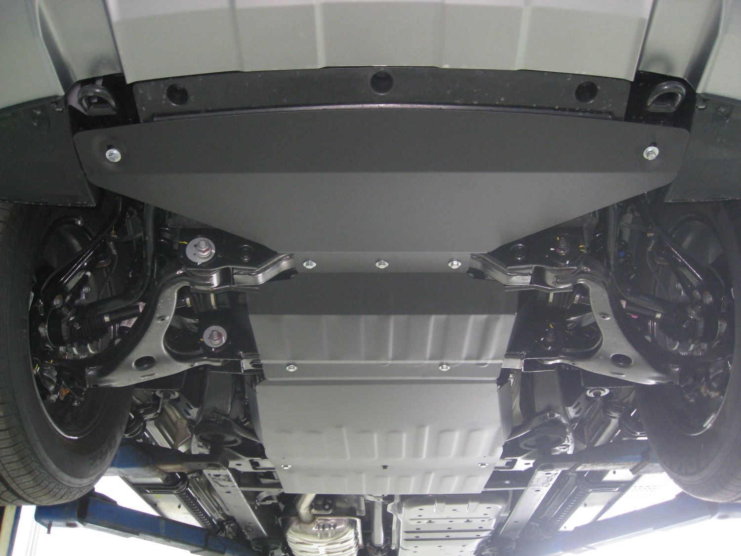 Защита Alfeco для радиатора, картера, КПП и РК Kia Mohave I рестайлинг 2016-2020. Артикул ALF.11.37-22st