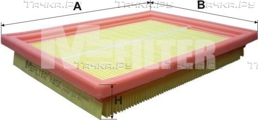 Воздушный фильтр MFilter для Nissan X-Trail T31 2007-2013. Артикул K 450