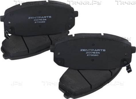 Тормозные колодки Zentparts. Артикул Z07634