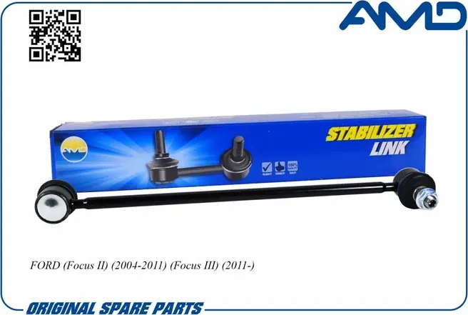Стойка стабилизатора переднего FORD Focus II 2004-2011/Focus III 2011 (AMD). Артикул AMDSL379