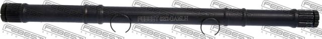Полуось (привод в сборе, приводной вал) Febest передняя левая для Nissan Primera P10 1991-1996. Артикул 0212-GA16LH