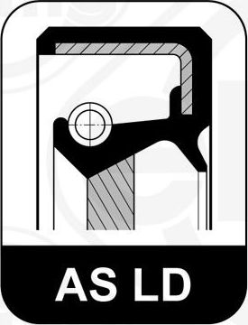 Сальник, уплотнительное кольцо Elring (FPM (Fluor-Kautschuk)). Артикул 458.620