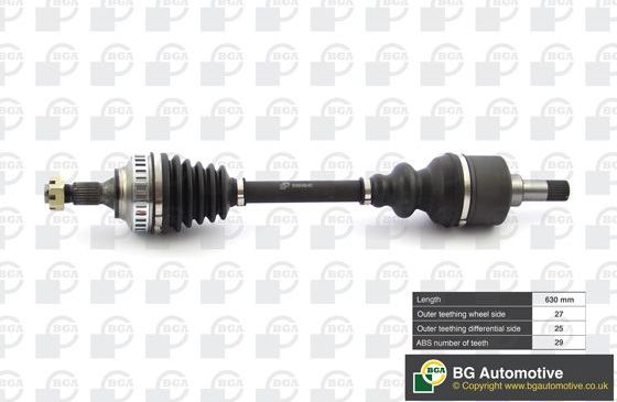 Полуось (привод в сборе, приводной вал) BGA. Артикул DS6723LA