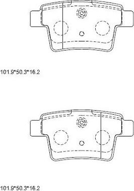 Тормозные колодки Asimco. Артикул KD6722
