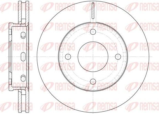 Тормозной диск Remsa передний для Smart Forfour I (W454) 2004-2006. Артикул 6680.10