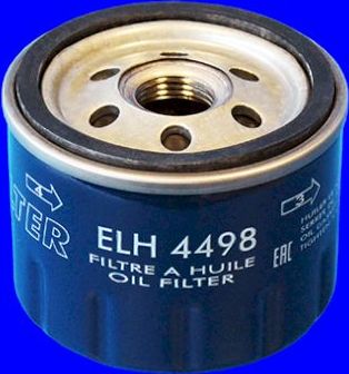 Масляный фильтр MecaFilter для Ford Fiesta VII 2018-2026. Артикул ELH4498