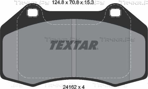 Тормозные колодки Textar Q+. Артикул 2416201