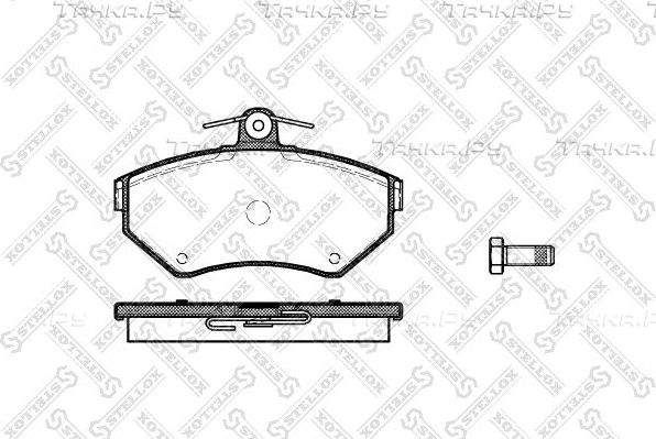 Тормозные колодки Stellox. Артикул 642 000B-SX