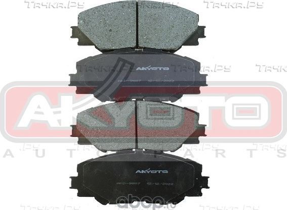 AKD-9807 ASVA КОЛОДКИ ТОРМОЗНЫЕ (10702070/110323/3100792/1, Китай). Артикул AKD9807