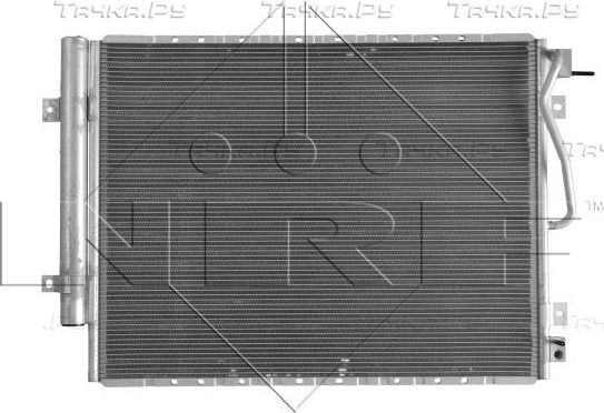 Радиатор кондиционера (конденсатор) NRF (алюминий). Артикул 35979