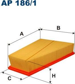 Воздушный фильтр Filtron. Артикул AP 186/1