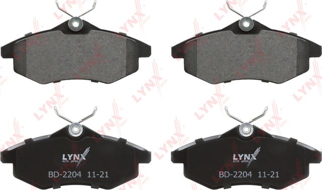 Тормозные колодки LYNXauto передние для Citroen C3 I 2002-2009. Артикул BD-2204