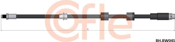 Тормозной шланг Cofle передний для BMW 3 V (E90/E91/E92/E93) 2005-2013. Артикул 92.BH.BW041