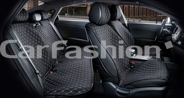 Накидки универсальные CarFashion Crown для авто, цвет Черный/Черный/Серый. Артикул 22625