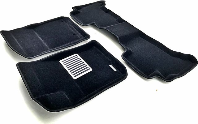 Коврики текстильные Euromat 3D Lux для салона Toyota Land Cruiser Prado 150 2013-2017 ЧЕРНЫЕ. Артикул EM3D-005119