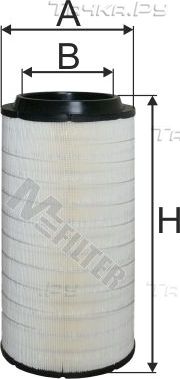 Воздушный фильтр MFilter для MAN Lion's City 2009-2026. Артикул A 851