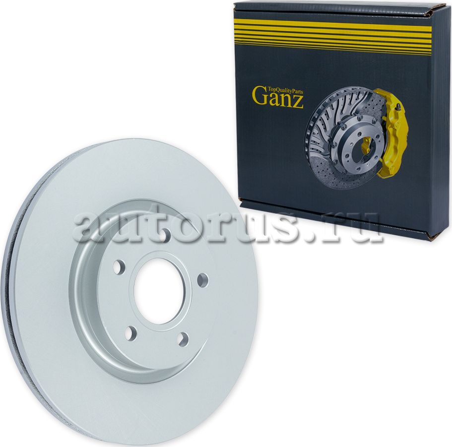 Диск тормозной передний с покрытием (Ganz). Артикул GIJ06096