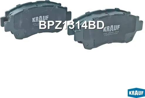 Колодки тормозные дисковые (Krauf). Артикул BPZ1314BD