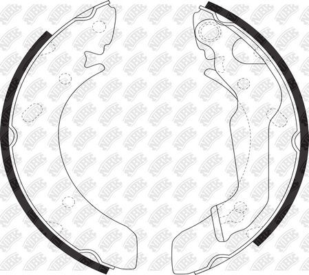 Тормозные колодки NiBK. Артикул FN11158