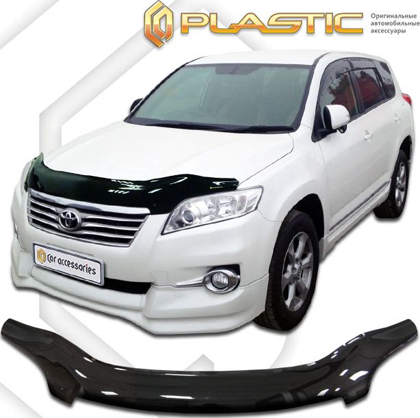 Дефлектор СА Пластик для капота exclusive (Classic черный) Toyota Vanguard 2007-2014. Артикул 2010060110272