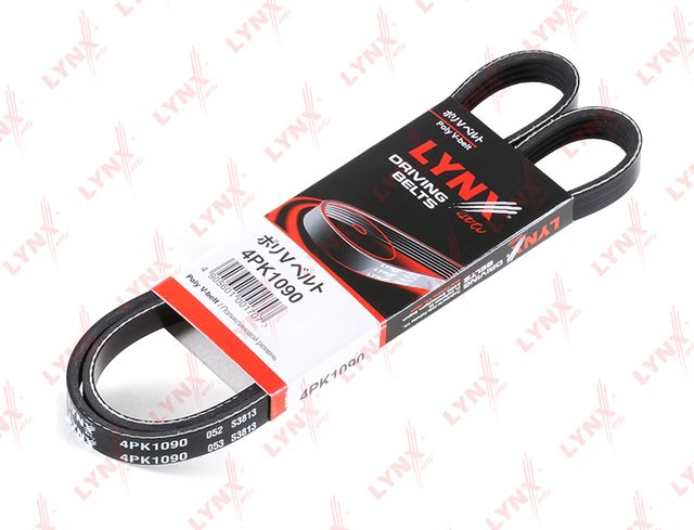 Приводной ремень поликлиновой LYNXauto. Артикул 4PK1090