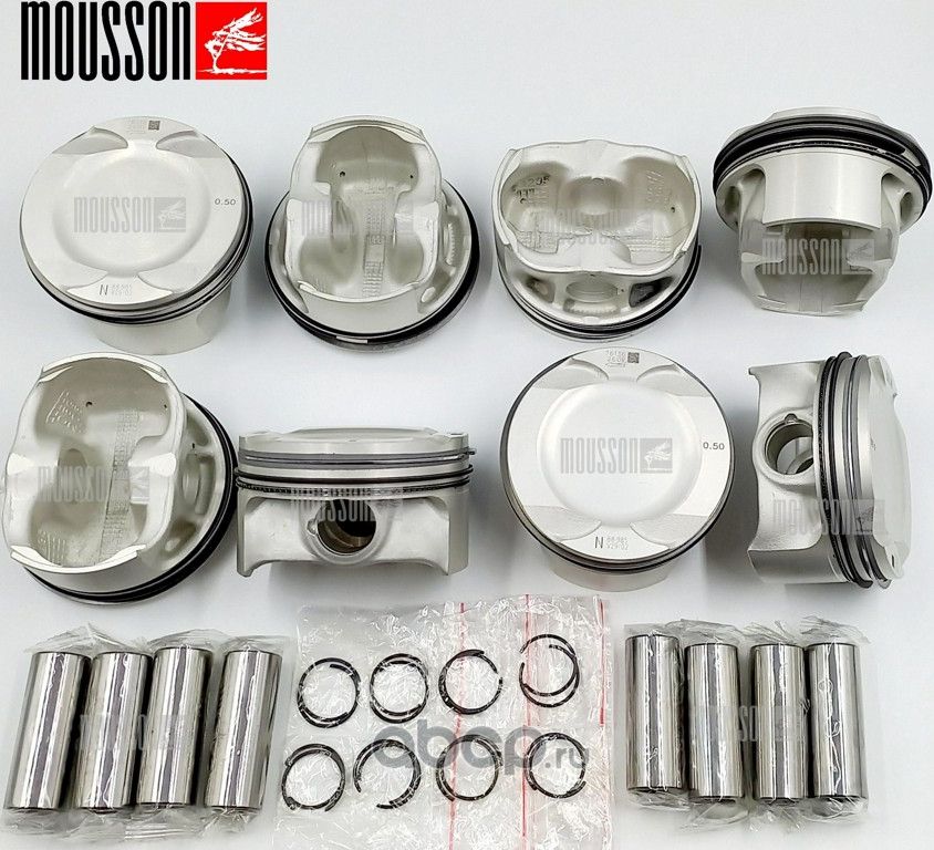 Поршень кольца ремонтные 0,5 мм комплект BMW 4,4L (Mousson). Артикул SPRN63B44050