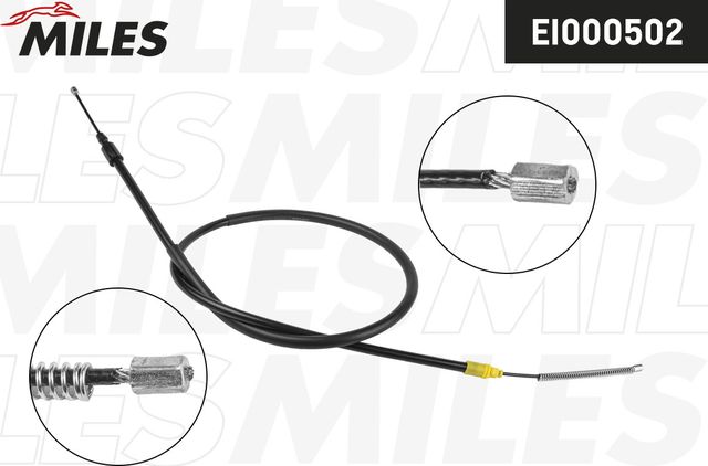 Трос ручника (тросик ручного тормоза) Miles задний левый для Citroen Xsara 1997-2005. Артикул EI000502