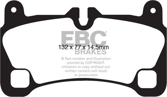 Тормозные колодки EBC Brakes. Артикул DP41836R