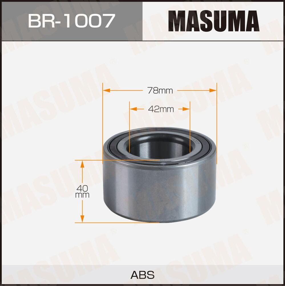 Подшипник ступичный MASUMA, HYUNDAI ELANTRA 06-11 front Masuma. Артикул BR1007