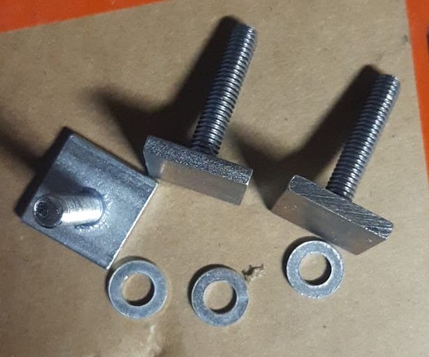 Т-образные переходники Amos (комплект 3 шт) для установки велокрепления на автомобиль. Артикул T-prof