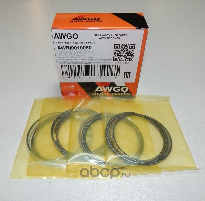 Компл. колец 0,50 на 4 поршня AWRI0010050 (Awgo). Артикул AWRI0010050