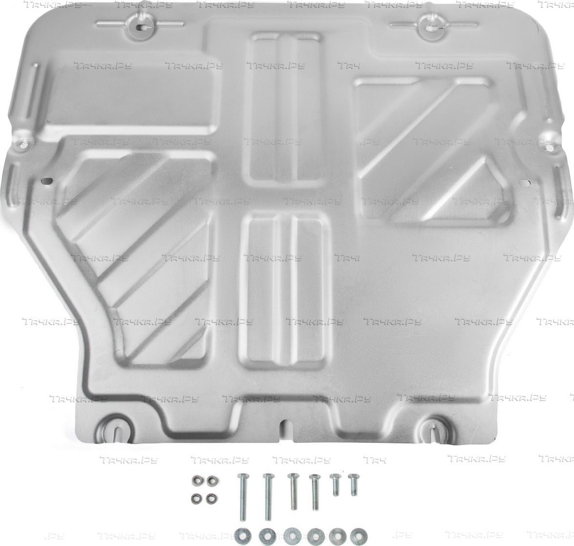 Защита алюминиевая Rival для картера и КПП Volkswagen Multivan T5 2003-2015. Артикул 333.5806.2