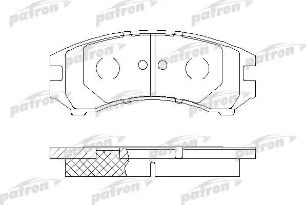 Тормозные колодки Patron передние для Suzuki Swift I 1985-1989. Артикул PBP550