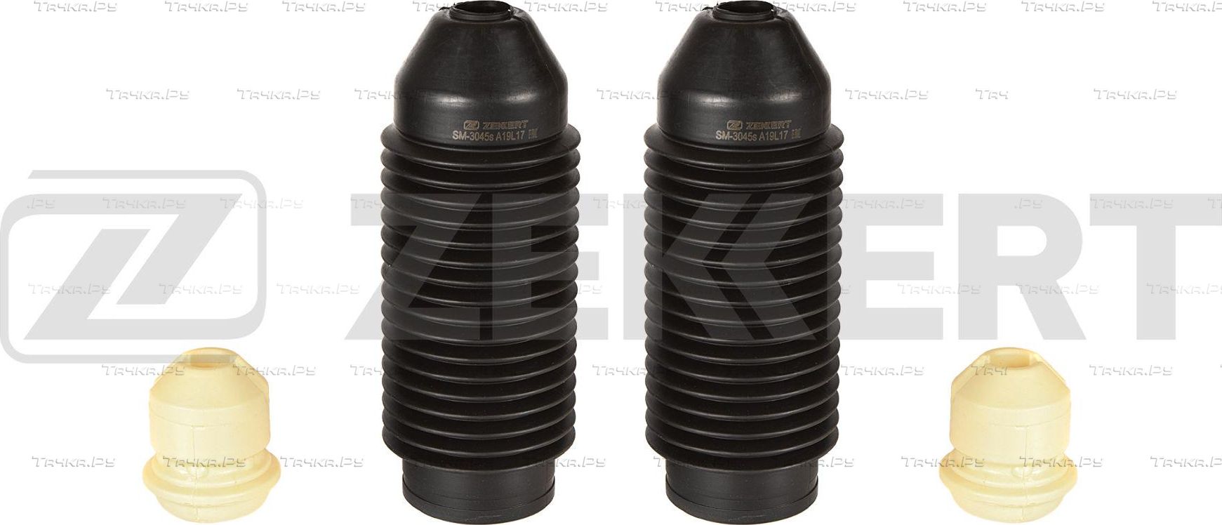 Комплект отбойников и пыльников амортизаторов (стоек) Zekkert. Артикул SM-3045S