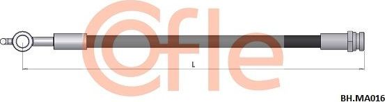 Тормозной шланг Cofle. Артикул 92.BH.MA016