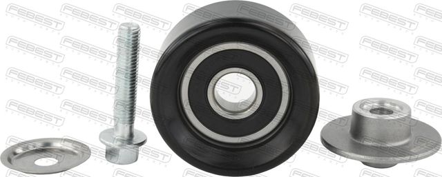 Направляющий (ведущий) ролик приводного поликлинового ремня Febest для Hyundai Santa Fe IV 2020-2026. Артикул 1287-D4HE