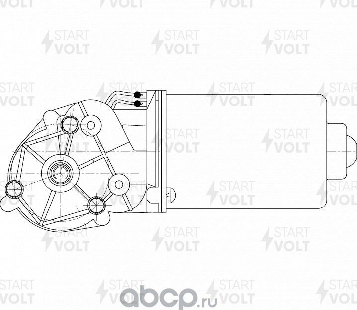 Мотор стеклоочистителя (моторчик дворников) StartVOLT. Артикул VWF 0306