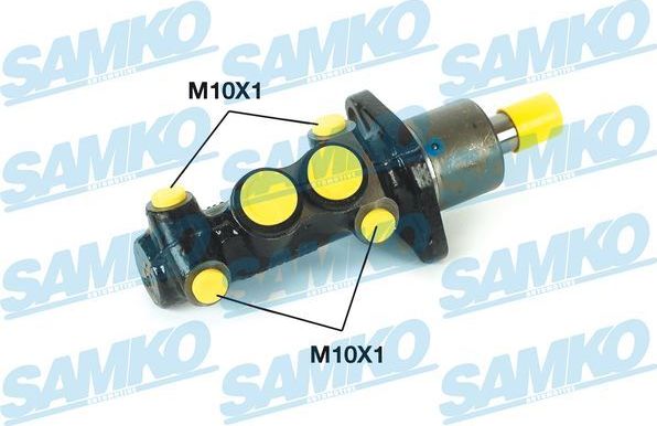 Тормозной цилиндр главный Samko (Серый чугун) для SEAT Ibiza II 1993-2002. Артикул P16690