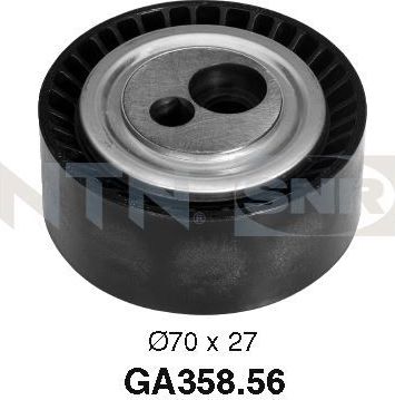 Натяжной ролик (натяжитель) приводного поликлинового ремня NTN / SNR. Артикул GA358.56