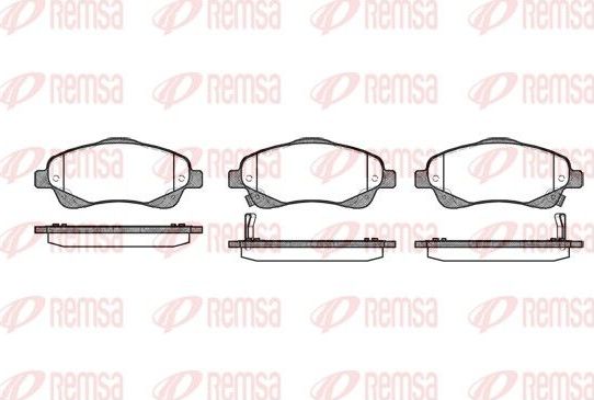 Тормозные колодки Remsa. Артикул 1046.02