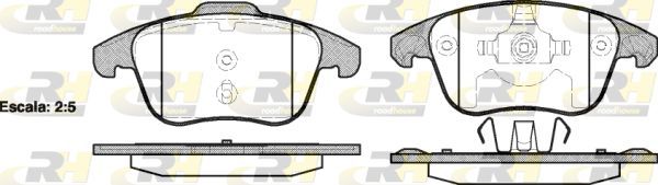 Тормозные колодки RoadHouse передние для Citroen DS4 2011-2015. Артикул 21249.00