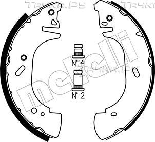 Тормозные колодки Metelli задние для Ford Transit V 1994-2000. Артикул 53-0313