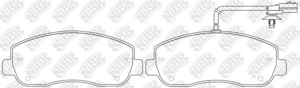 Тормозные колодки NiBK. Артикул PN0639W