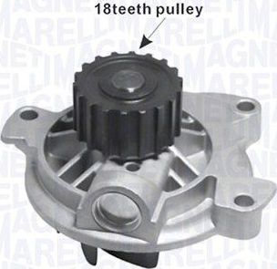 Помпа (водяной насос) Magneti Marelli для Audi 100 III (C3) 1989-1991. Артикул 352316171172