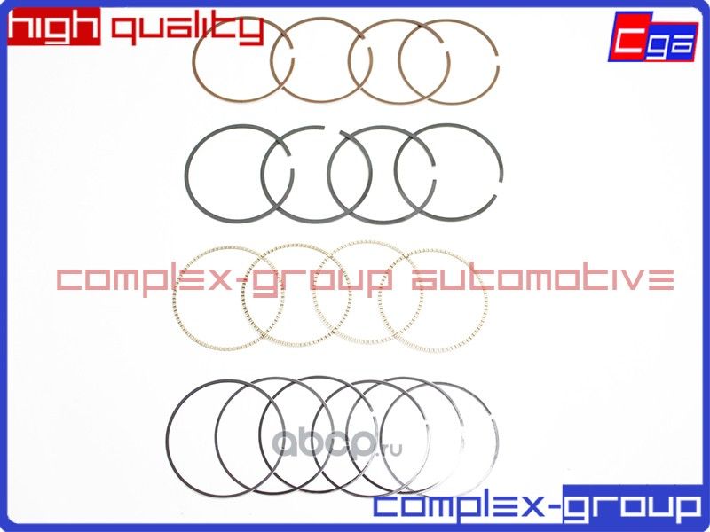 Комплект поршневых колец на 4 цилиндара 7701474857 (CGA). Артикул 1RNG9901RA
