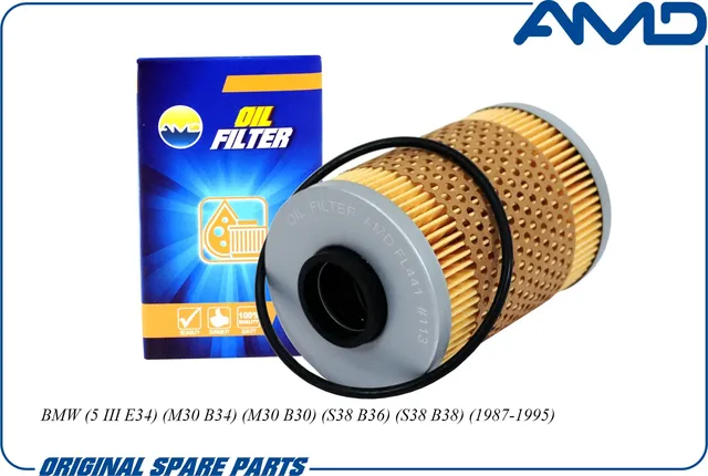 Фильтр масляный BMW E28/E34/E23/E32 M30 (AMD). Артикул AMD.FL441