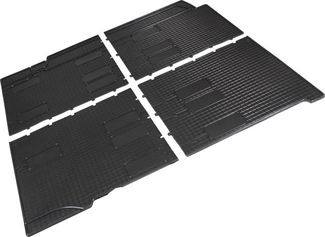 Комплект ковриков Seintex с узором сетка для салона Volkswagen Transporter T5 (2 и 3 ряды) 2003-2015. Артикул 92676