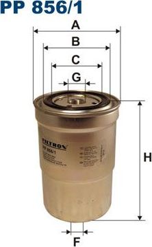 Топливный фильтр Filtron. Артикул PP 856/1